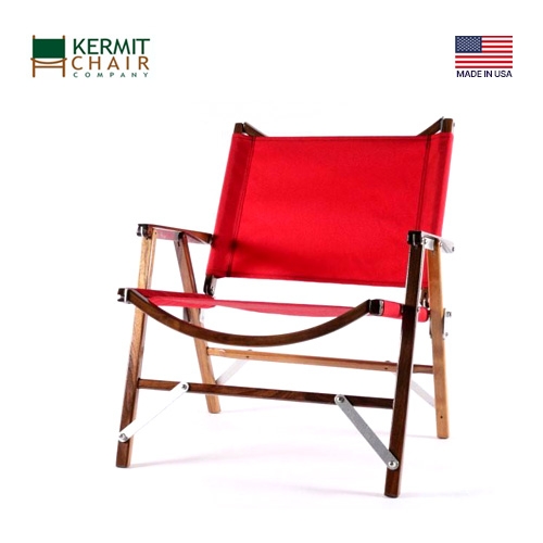 [KCC305] 모터사이클 캠핑용 의자 커밋체어(월넛)_레드