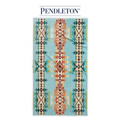 [XB233-57234] 펜들턴 비치 타월 캠핑 여행용 대형 수건_하이랜드 피크 아쿠아