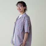 [5275-0003-02] 펜들턴 오픈 칼라 반팔 셔츠 남녀공용 페일핑크&파스텔블루