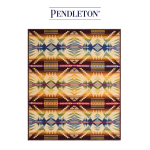 [ZE493-57307] 펜들턴 기모처리 안된 자카드 블랭킷 로브 - 미스틱 레이크