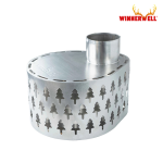 위너웰 76mm 연통 장착 가능한 2차 연소 조리용 버너 M