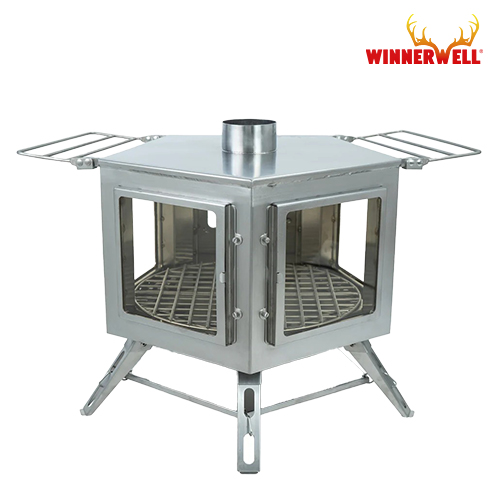위너웰 펜타곤 캠핑 화목난로 스토브