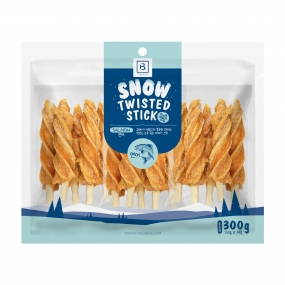 브리더랩 스노우 연어 말이껌 300g