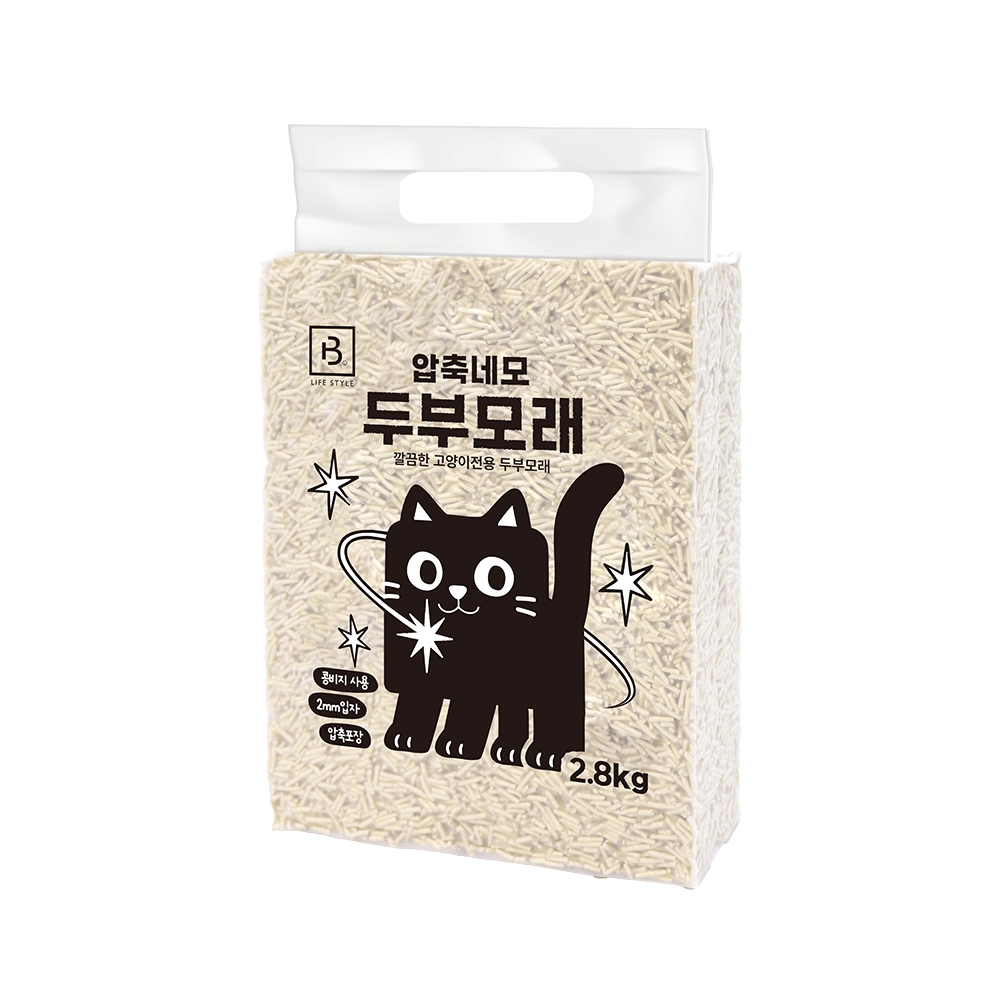 브리더랩 압축네모 두부모래 2.8kg