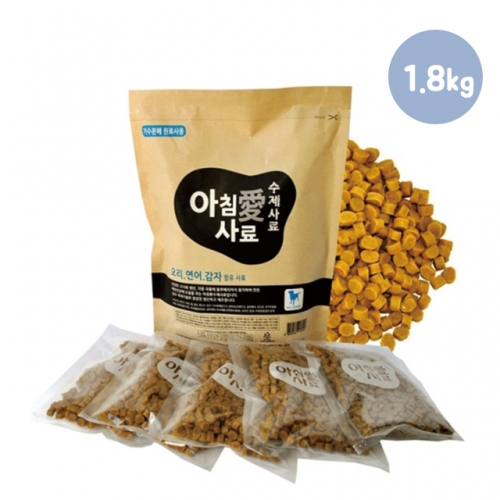 아침애사료 오리 연어 감자 1.8kg