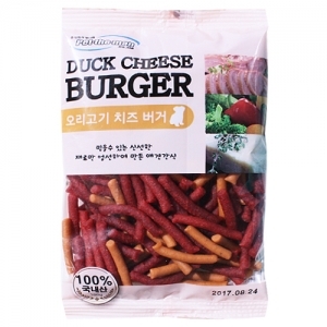 펫더맨 오리고기맛 치즈버거 100g