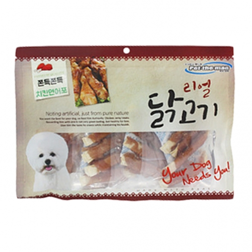 펫더맨 리얼 닭고기 쫀득쫀득 치킨연어포 300g