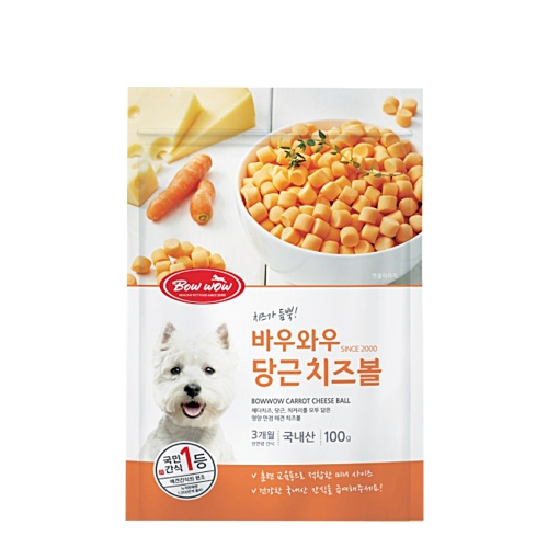 바우와우 당근치즈볼 100g