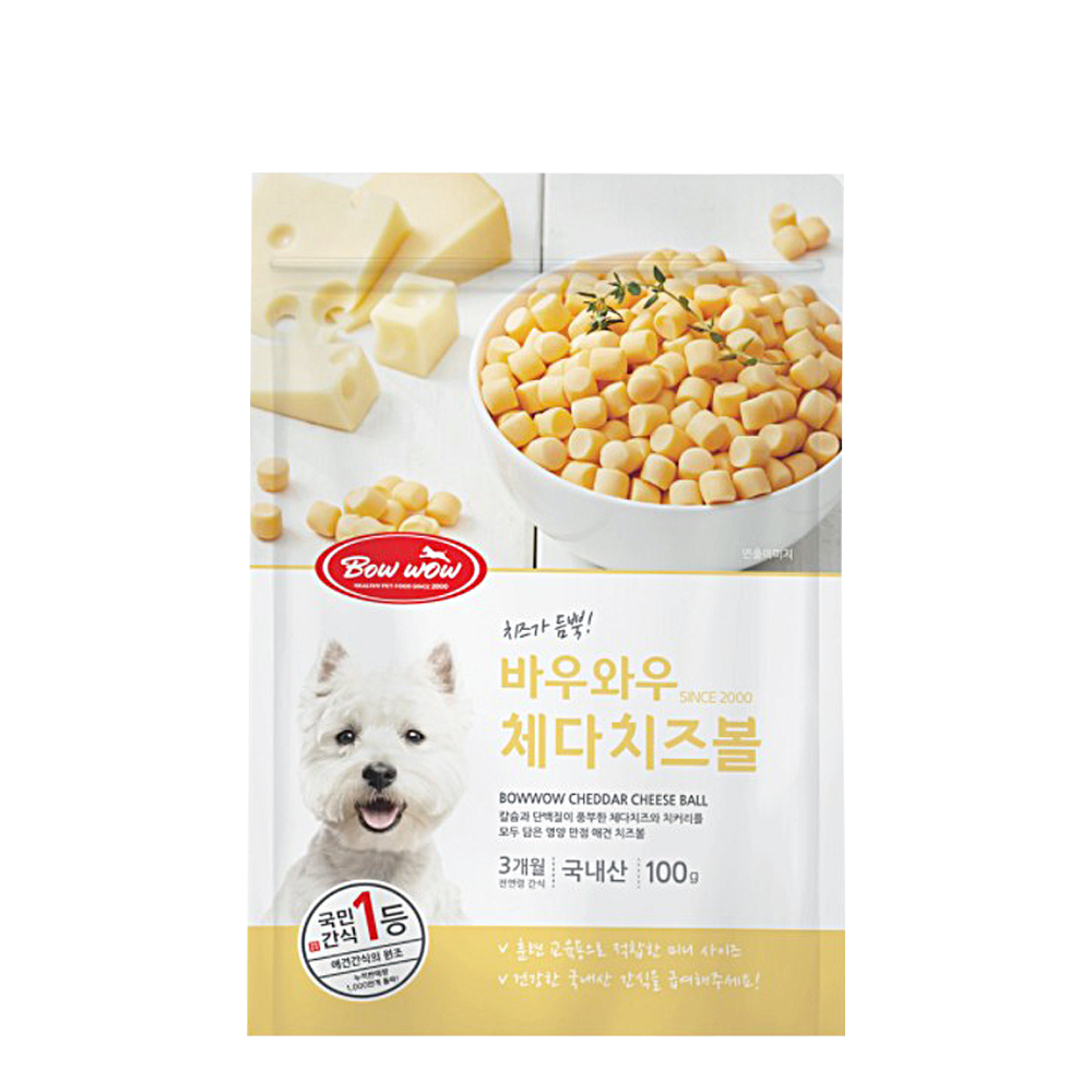 바우와우 치즈볼 100g