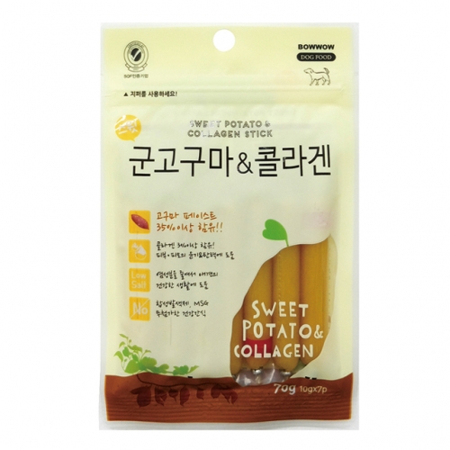 바우와우 군고구마 콜라겐 스틱 70g