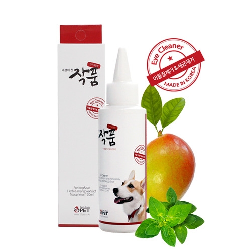 작품 강아지 고양이 눈 세정제 120ml