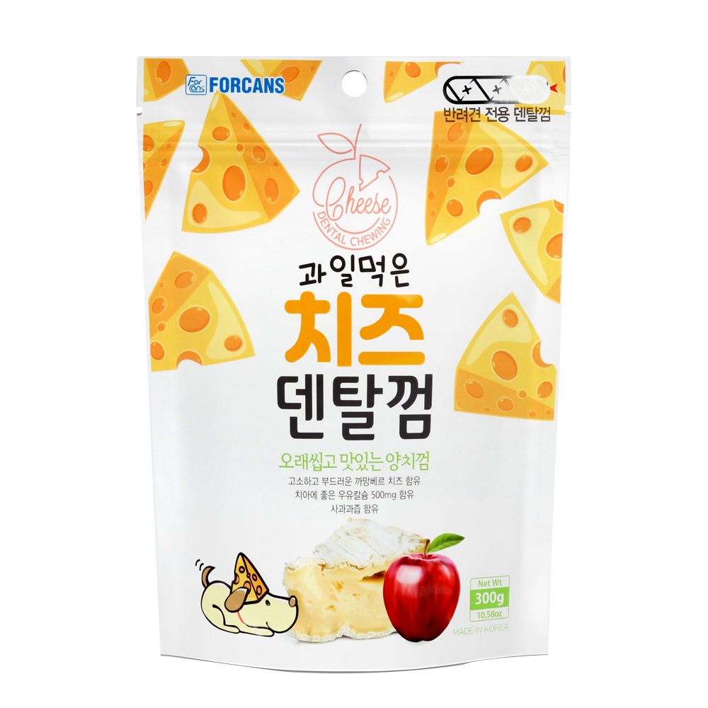 포켄스 과일먹은 치즈덴탈껌 사과 100g