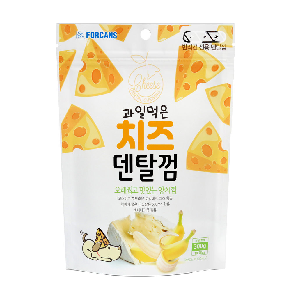 포켄스 과일먹은 치즈덴탈껌 바나나 100g