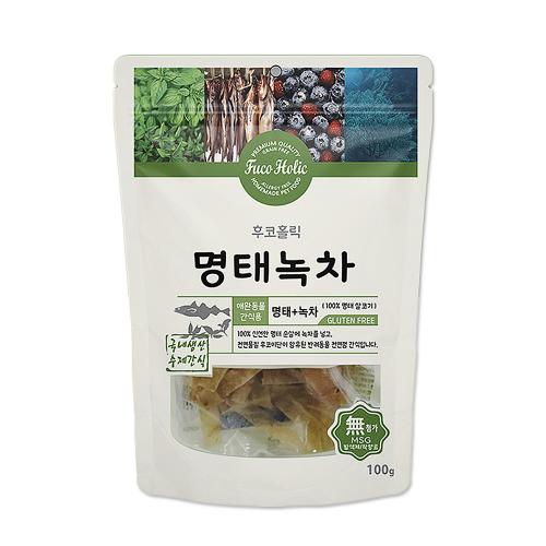 후코홀릭 명태녹차 100% 명태 살코키+녹차 100g