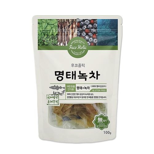 후코홀릭 명태녹차 100% 명태 살코키+녹차 100g