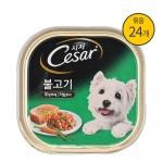 시저캔 불고기 100g X 24캔 강아지습식캔