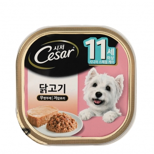 시저캔 닭고기(11세이상) 100g 강아지 습식캔
