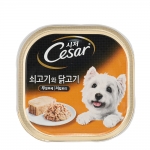 시저캔 소고기+닭고기 100g 강아지 습식캔