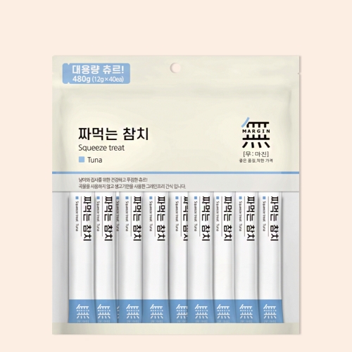 바우와우 무마진 대용량 고양이츄르 참치 40p