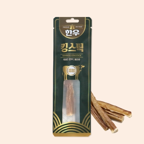 한우 킹스틱 강아지 육포간식 중형 13g