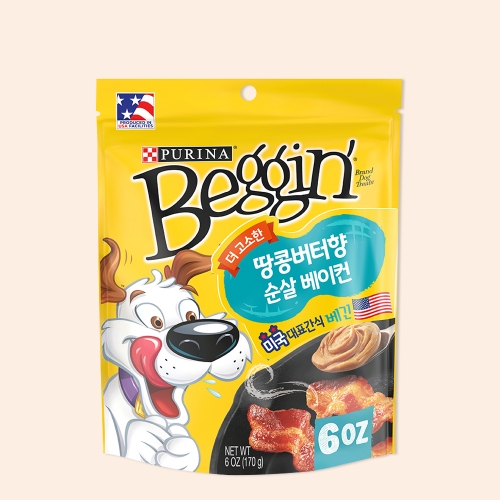 퓨리나 베긴 더 고소한 땅콩버터향 순살 베이컨 170g