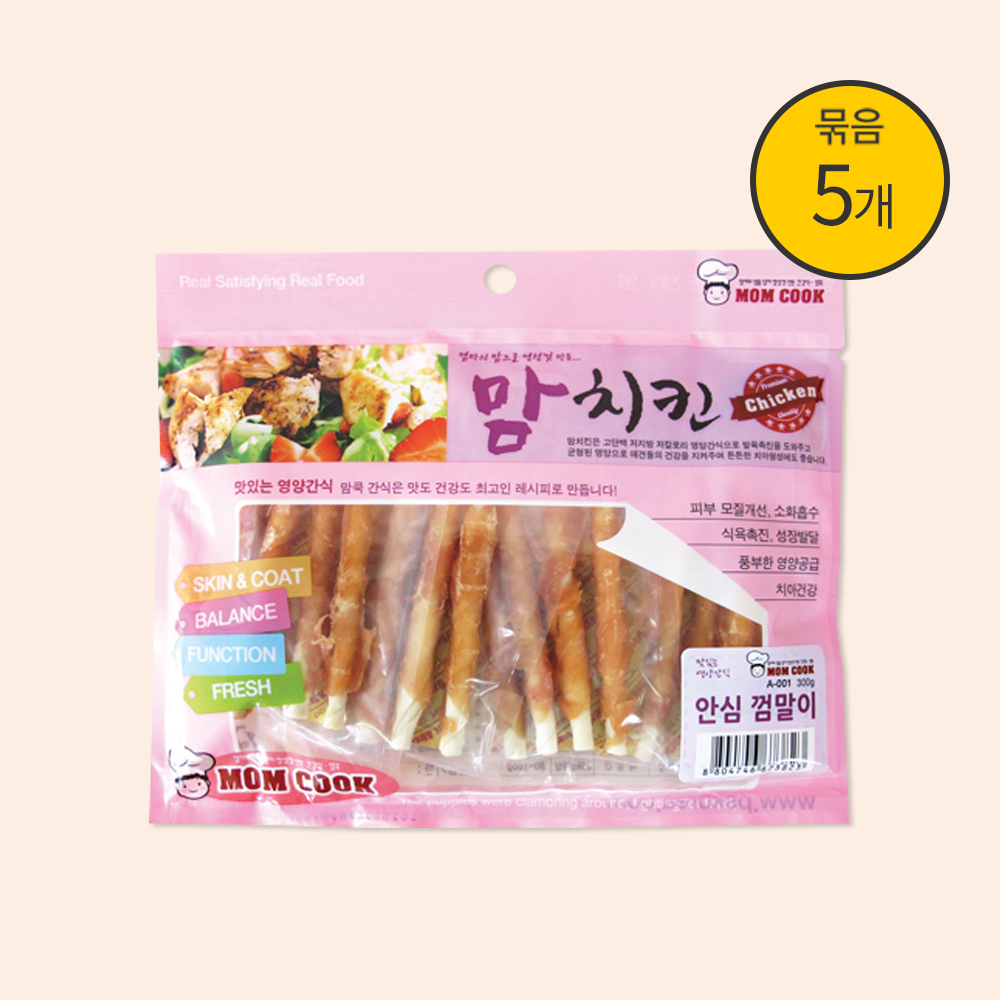 맘쿡 치킨 안심껌말이 300g x 5개