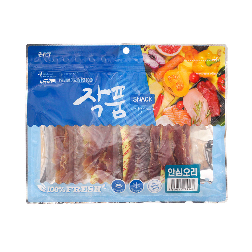 작품 안심 오리 300g 강아지 대용량간식