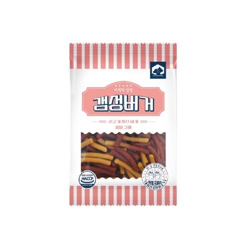 펫러닝 갬성버거 소고기 치즈버거 100g