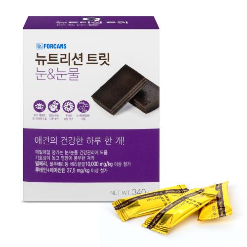 포켄스 뉴트리션트릿 강아지 영양제 눈&눈물 340g