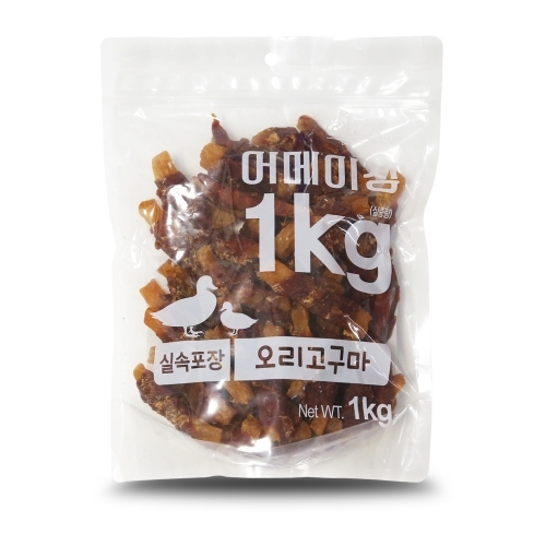 펫레터 실속형 어메이징 오리고구마 1kg