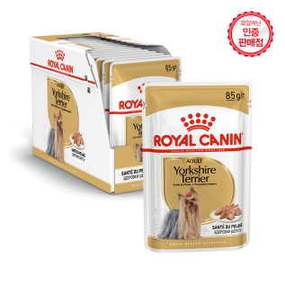 로얄캐닌 요크셔테리어 어덜트 파우치 85g x 12개입