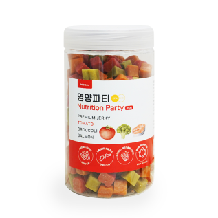 페디칼 영양가득 영양파티  강아지간식 토마토+브로콜리+연어 350g