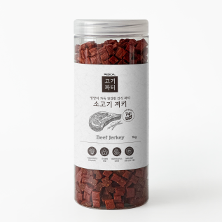 페디칼  고기가득 고기파티 강아지간식 소고기 져키 1kg