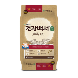 건강백서 순 건강한 6세이상 가수분해 강아지사료 7.2kg