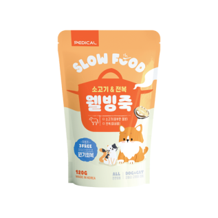 페디칼 웰빙죽 소고기 전복 120g 강아지죽 기력회복 영양 스프