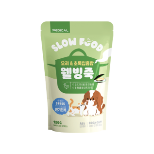 페디칼 웰빙죽 오리 초록잎홍합 120g 강아지죽 기력회복 영양 스프