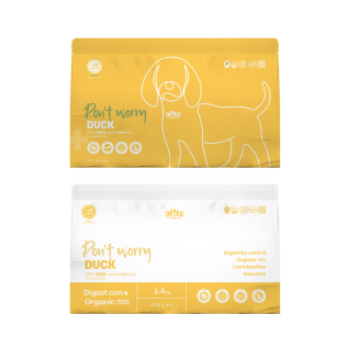 엘릿 엘리트 유기농 강아지 사료 오리고기 1.6kg