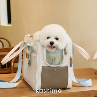 카시마 스즈카 이동가방 블루 강아지 고양이