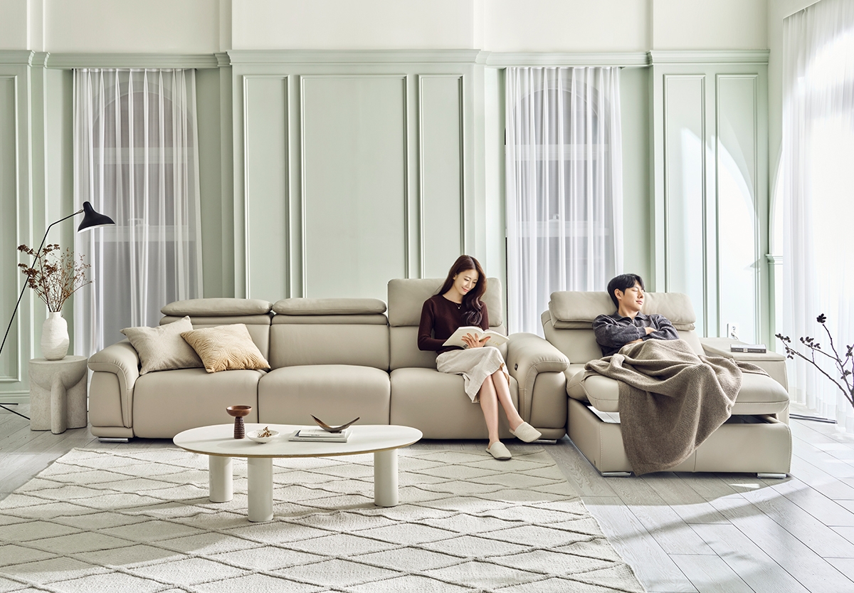 시네마 풀세트 전동 리클라이너 전체 천연가죽 소파