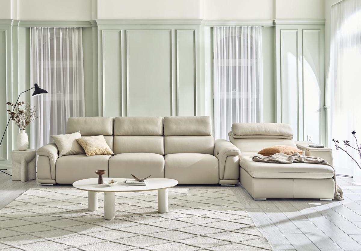 시네마 풀세트 전동 리클라이너 전체 천연가죽 소파