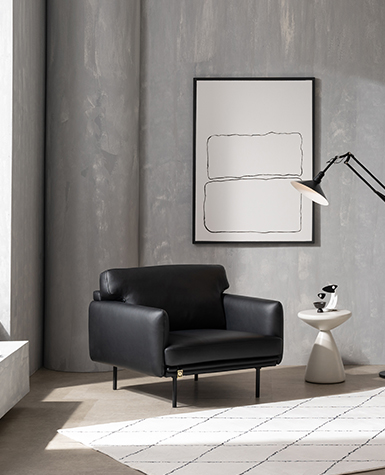 [리퍼상품] 카르트 1인 전체 내추럴가죽 소파