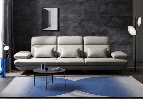 [리퍼상품]플랫b 4인 스윙 전체 통가죽 소파