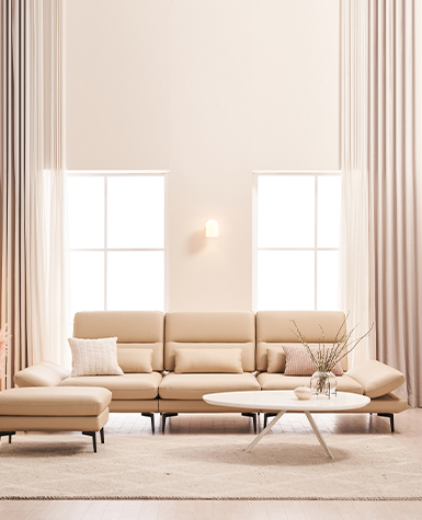 [리퍼상품]루카스 4인 스윙 전체 통가죽 소파