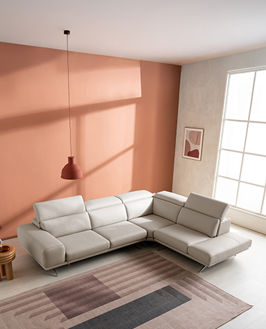 [리퍼상품]에클라 4인 오픈코너 헤드레스트 전체 통가죽 소파(코너방향/좌형)