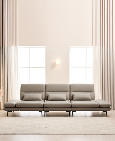 [리퍼상품]루카스 4인 스윙 전체 천연가죽 소파