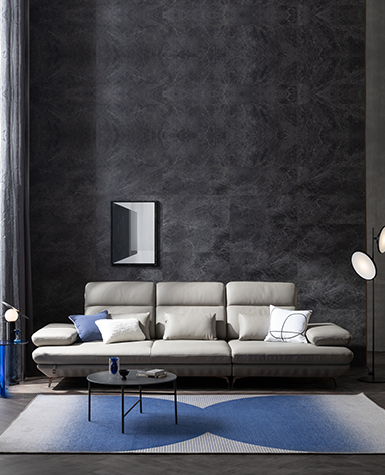 [리퍼상품]플랫b 4인 콤팩트 스윙 전체 통가죽 소파(2850)