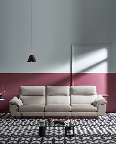 [리퍼상품]레아 클래시 3.5인 전체 통가죽 소파