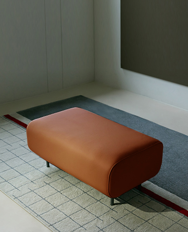 [리퍼상품]보너 전체 내추럴가죽 스툴