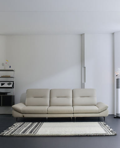 [리퍼상품]센느 4인 전체 천연가죽 소파