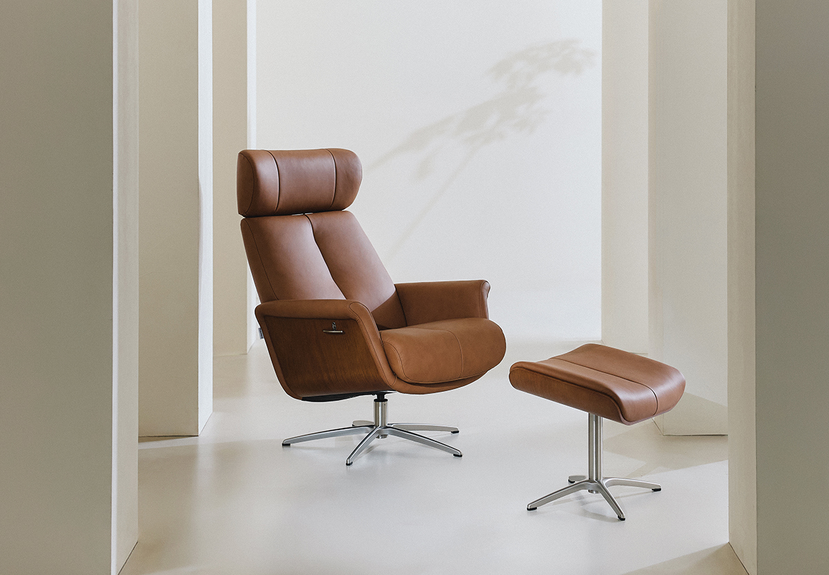 릴로 SL301 1인 전체 내추럴가죽 리클라이너